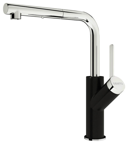 Vòi rửa nóng lạnh dây rút Gento GT-204 New Black