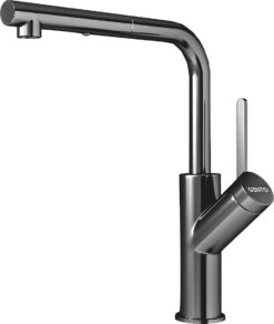 Vòi rửa nóng lạnh dây rút Gento GT-205 New Nikel