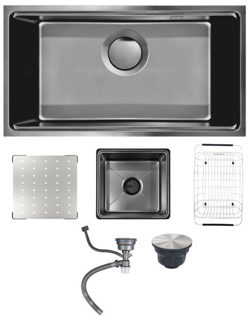 Chậu rửa 1 hố 78cm inox Gento GT04-7843 Nano