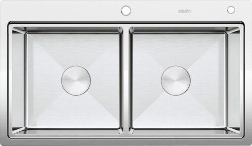 Chậu rửa 2 hố Gento GT04-8850 inox 304