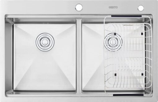 Chậu rửa 2 hố Gento GT04-8850 inox 304