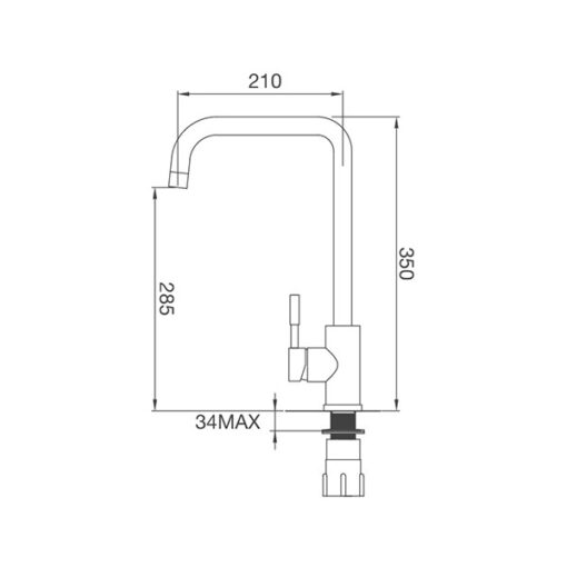 Vòi rửa Inox Malloca K559-SN
