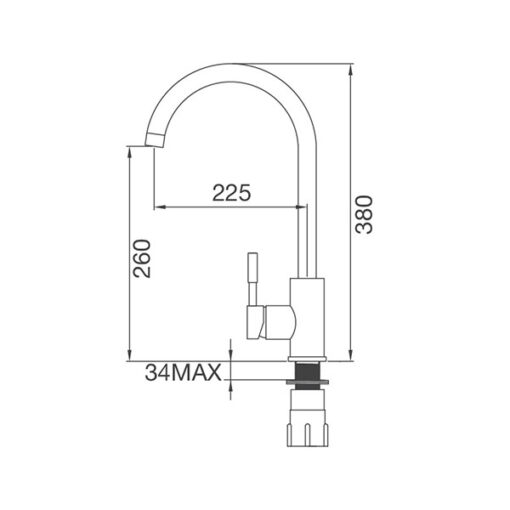 Vòi rửa Inox Malloca K569-SN