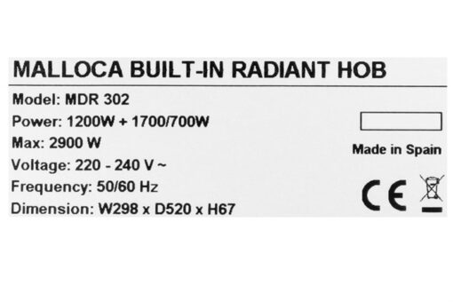 Bếp hồng ngoại Malloca Domino MDR 302