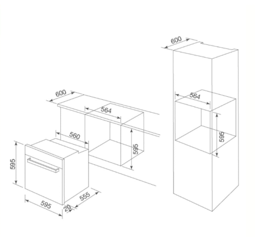 Lò nướng Malloca 75 lít MOV-656 ECO