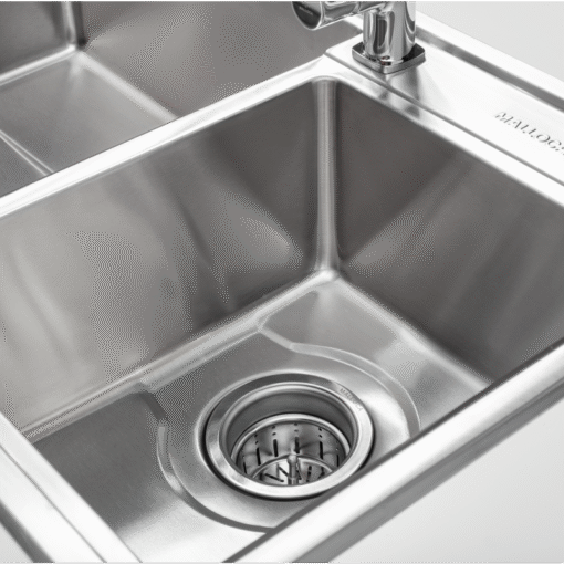 Chậu rửa inox 2 hố lệch 82cm Malloca MS 5082W