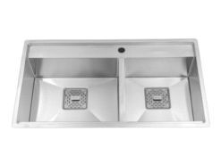 Chậu rửa Inox 2 hố 86cm Malloca MS 6304 ST