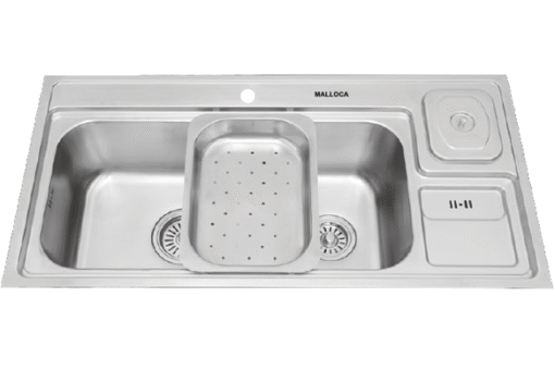 Chậu rửa Inox 2 hố Malloca 98cm MS 8809 N