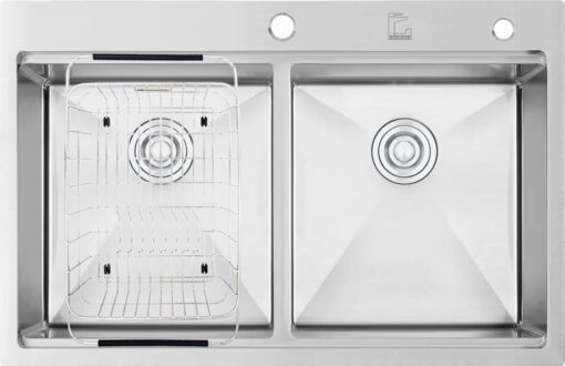 Chậu rửa Roslerer 82,2cm RL04-8245 New Cân inox 301