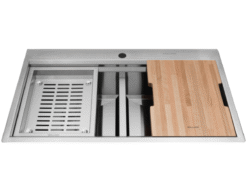 Chậu rửa 2 hố 86cm Inox Malloca Slide MS 862