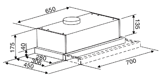 Máy hút mùi Lorca 70cm TA 3005A-70
