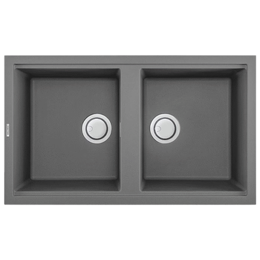 Chậu rửa đá Granite 2 hố Malloca TITANIUM K-45073
