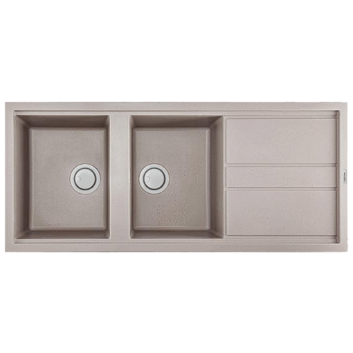 Chậu rửa đá 2 hố Malloca TORTORA K-50043