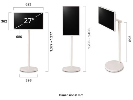 Tivi di dộng LG Stand By Me 2 27 inch 27LX6TDGA
