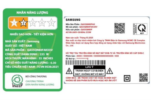 Smart AI Tivi Samsung Mini LED 4K 55 Inch 55QN80FA [ QA55QN80FAKXXV ]