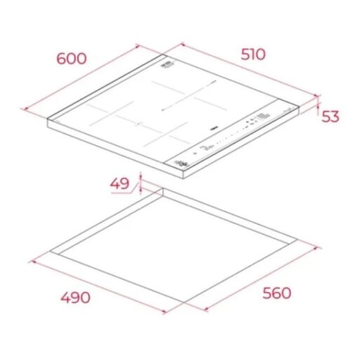 Bếp từ 4 vùng nấu Teka Van Gogh IBF 64 FST VG 7200W
