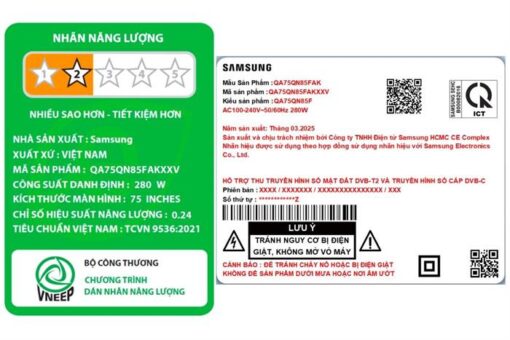 Smart AI Tivi Samsung Mini LED 4K 75 Inch QA75QN85F (75QN85FA)