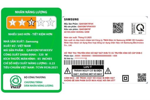 Smart AI Tivi Samsung Mini LED 4K 85 Inch QA85QN70F [ 85QN70FA ]