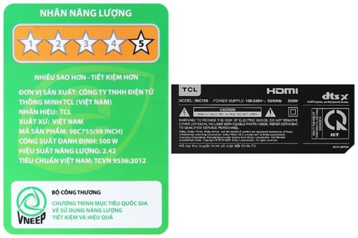 Google TV QD-Mini LED TCL 4K 98 inch 98C755