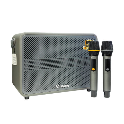 Loa Arirang AM3 Grey bass 20cm 7.5kg 100W Bluetooth 5.0 kèm 2 Mic