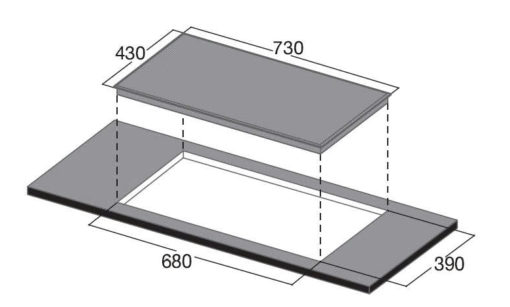 Bếp từ 2 vùng nấu Blanc BA688DI