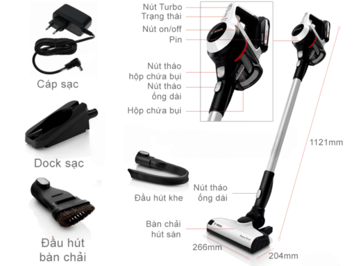 Máy hút bụi không dây Bosch 18V BCS61113 Serie 6