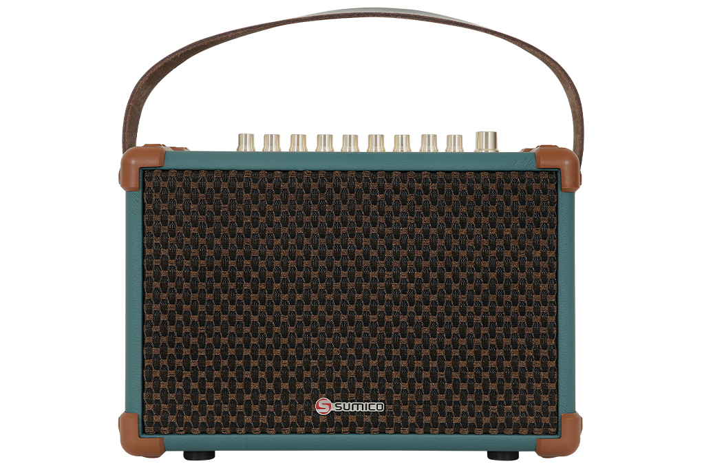 Loa karaoke xách tay Sumico 100W 2 micro kèm điều khiển BELLA 42 Blue
