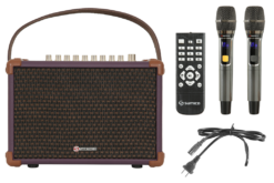 Loa karaoke xách tay Sumico 100W 2 micro kèm điều khiển BELLA 42 Purple
