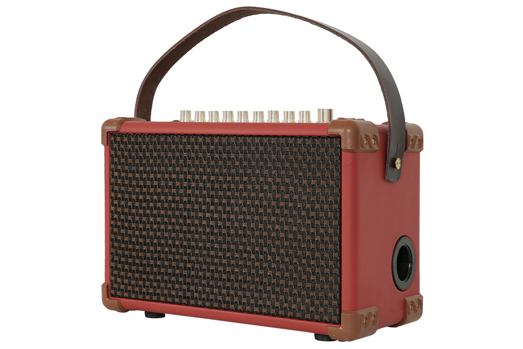 Loa karaoke xách tay Sumico 100W 2 micro kèm điều khiển BELLA 42 Red