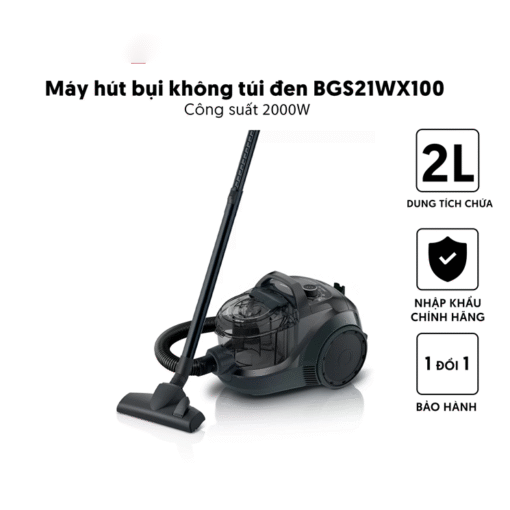 Máy hút bụi có dây Bosch 2000W BGS21WX100 Series 4