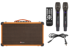 Loa karaoke xách tay Sumico 150W 2 micro kèm điều khiển BT-S65