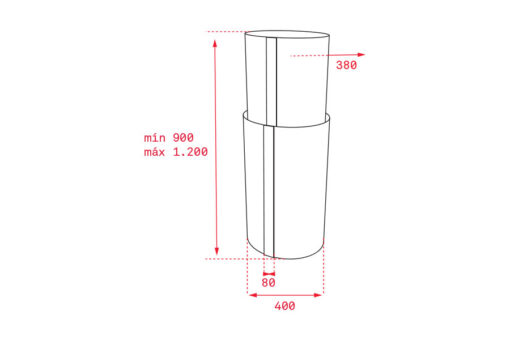 Máy hút mùi tròn Teka CC 485 40cm