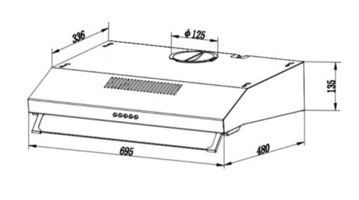 Máy hút mùi Teka CH 1070BT 69.5 cm