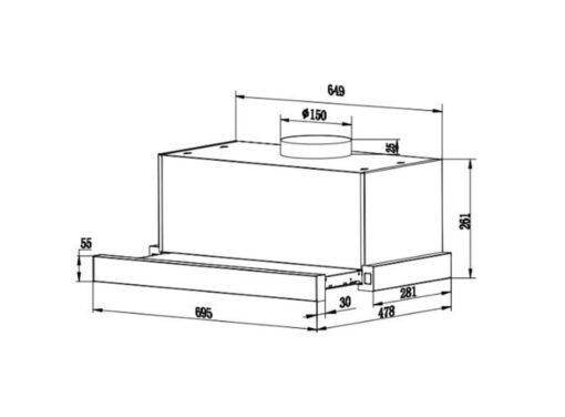 Máy Hút Mùi Teka CH 1170P 69.5cm