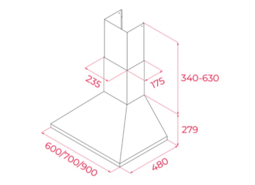 Máy hút mùi Teka DBB90 90cm