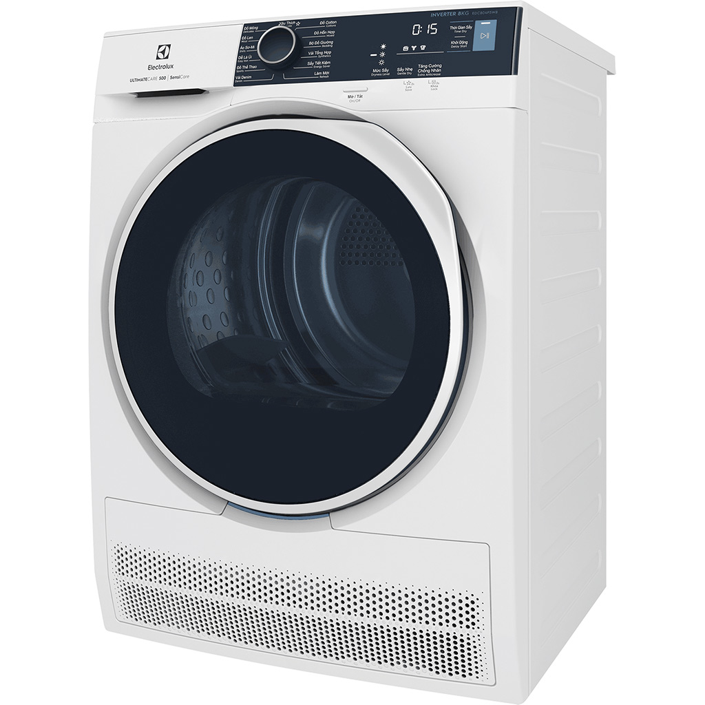 Máy sấy quần áo Electrolux Inverter 8 kg EDC804P5WB