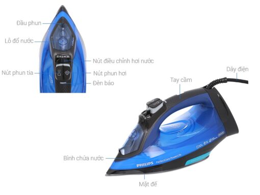 Bàn ủi hơi nước Philips GC3920/20 2500W