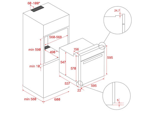Lò nướng Teka HCB 6545 71 lít