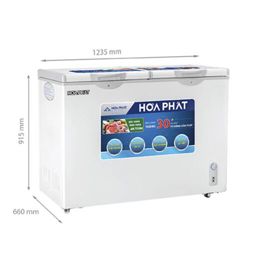Tủ đông Hòa Phát Funiki 2 ngăn 2 cánh HCF 656S2N2 275 lít