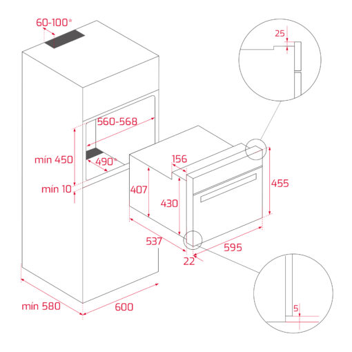 Lò nướng đối lưu Teka HLC 840 45 lít