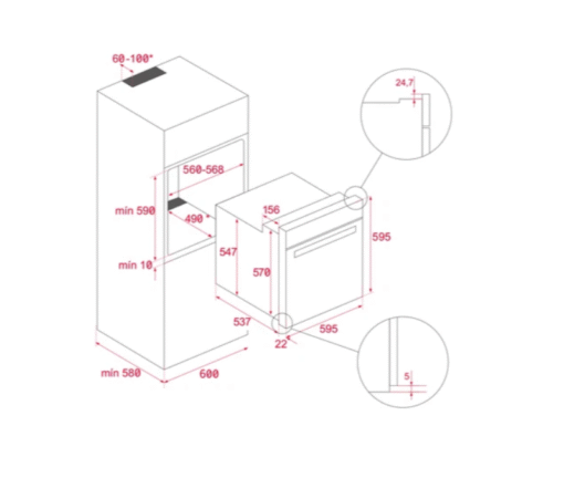 Lò nướng Teka NEO HSB 6150 FBK 70 lít