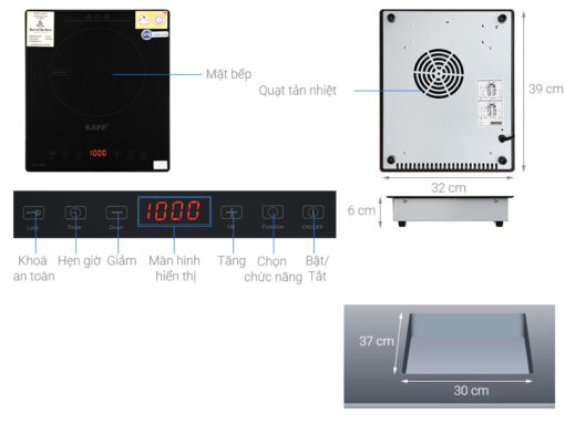 Bếp từ Kaff KF-330I 2200W