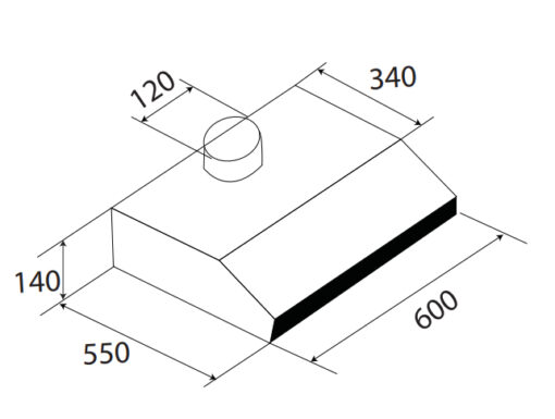 Máy hút mùi Kaff KF-638B 60cm