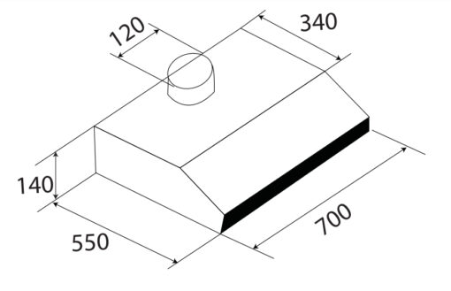 Máy hút mùi Kaff KF-701B 70cm
