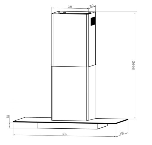 Máy hút mùi Kaff KF-70RH 70cm
