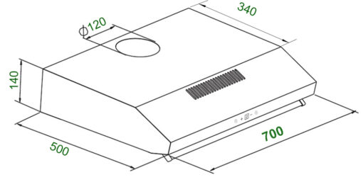 Máy hút mùi Kaff KF-788I 70cm