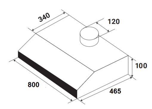 Máy hút mùi Kaff KF-888I 80cm