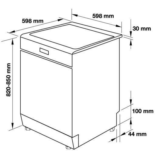 Máy rửa bát Kaff 15 bộ KF-A45UVTFT