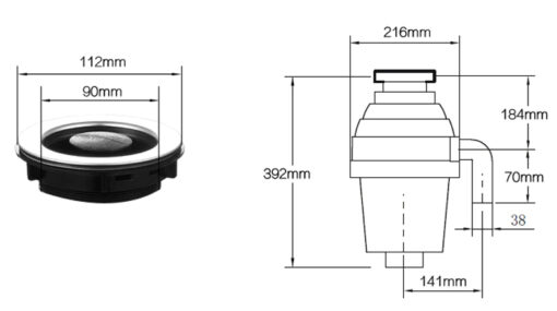 Máy hủy rác Kaff KF-BWD05