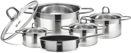 Bộ nồi chảo inox 5 món Kaff KF-DIAMON09304
